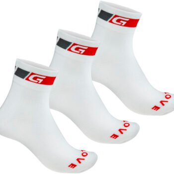 GripGrab Classic Regular Cut Sock 3PACK White 38 – 41 S