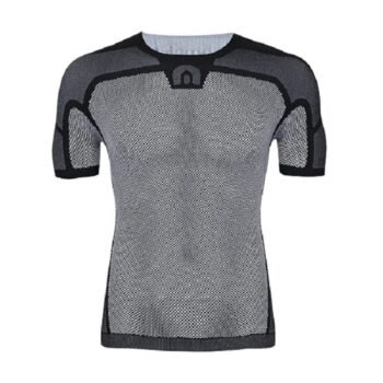 Megmeister Mens Drynamo Cyclings Short Sleeve Base Layer Black S/M