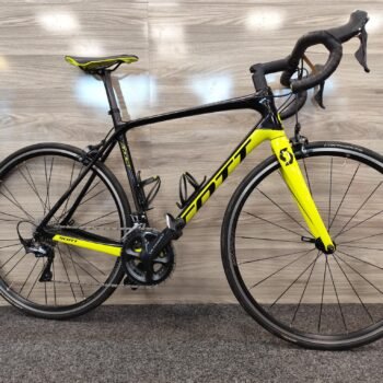 Scott Addict 10 M Carbon Black/Yellow Shimano Ultegra 2×11 Afmontage