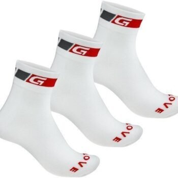 GripGrab Classic Regular Cut Sock 3PACK White 38-41 S