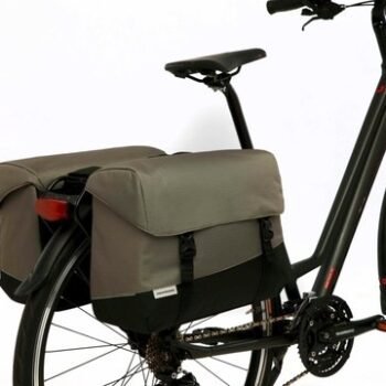 New Looxs Fietstas Dubbel Joli Oslo Black Green 37 Liter
