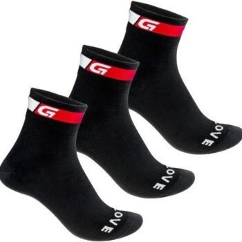GripGrab Classic Regular Cut Sock 3PACK Zwart 41-44 M