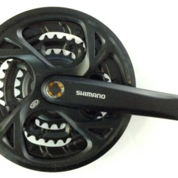 Shimano Crankstel 9 Speed FC-M371 48-36-26T 170mm Zwart