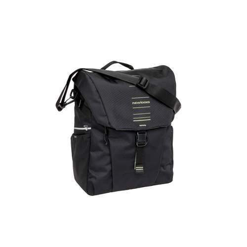 New Looxs Enkele Fietstas Vigo Black Green 20L