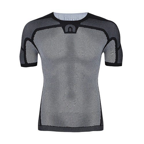 Megmeister Mens Drynamo Cyclings Short Sleeve Base Layer Black S/M - Afbeelding 2