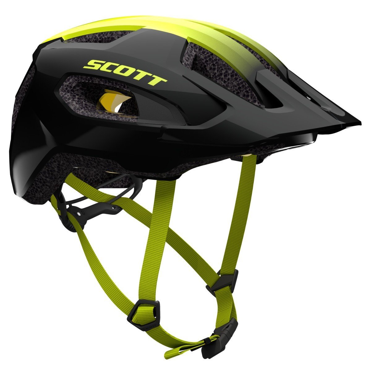 Scott Helmet Supra Plus Black Radium Yellow S/M - Afbeelding 2