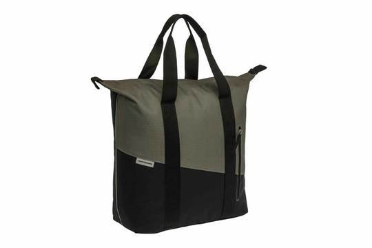 New Looxs Enkele Fietstas Oslo Shopper Kota Black Green 24L - Afbeelding 5