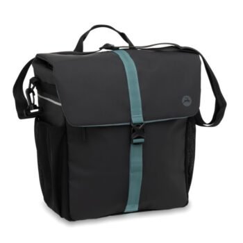 Gazelle Enkele Tas Pannier Black Green 17,5L