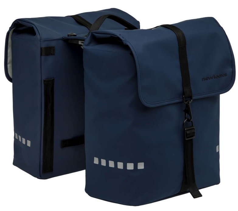 New Looxs Dubbele Fietstas Odense Dark Blue MIK 39L - Afbeelding 4
