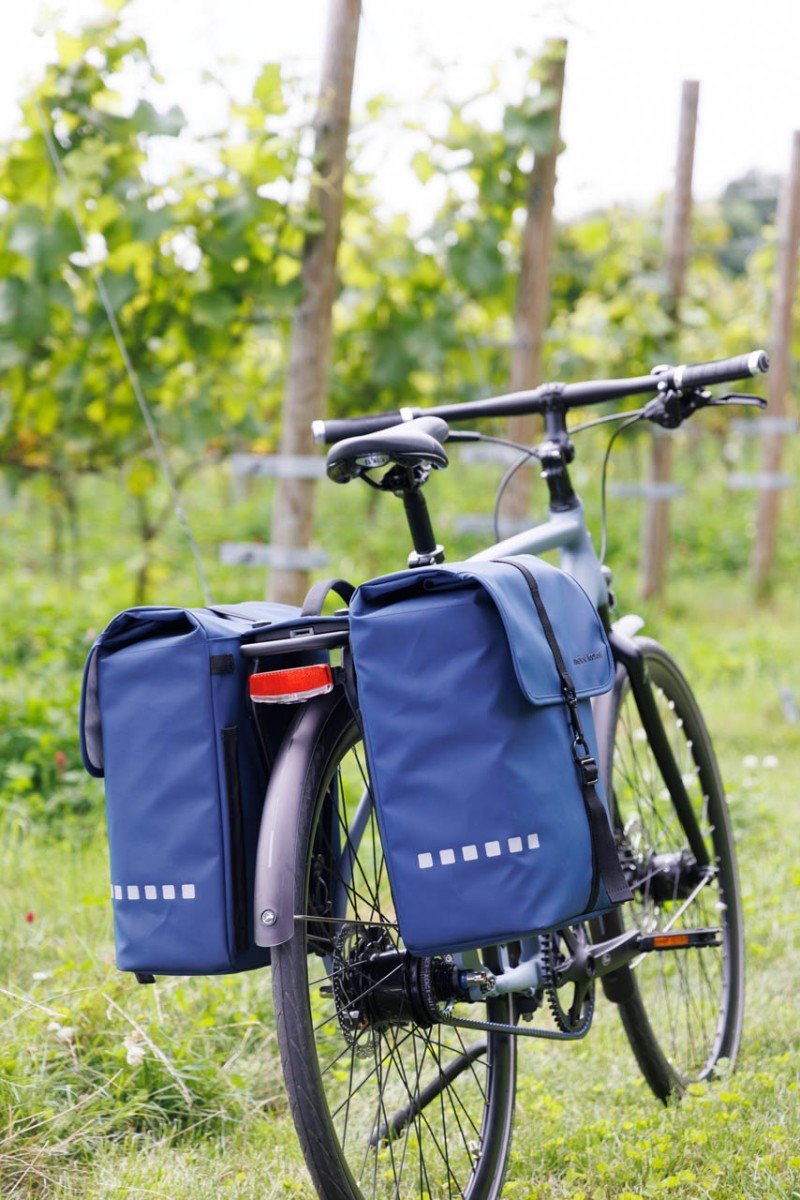 New Looxs Dubbele Fietstas Odense Dark Blue MIK 39L - Afbeelding 2