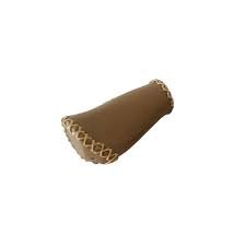 Riese & Muller Handvat Rechts Leer Kort 92mm Bruin