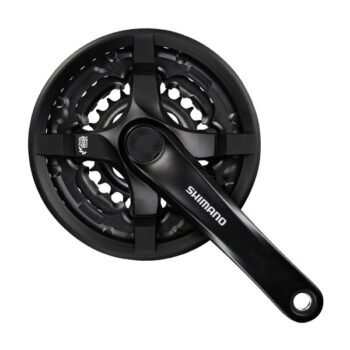 Shimano Crankstel 6/7/8 Speed FC-TY501 48-38-28 170mm Zwart
